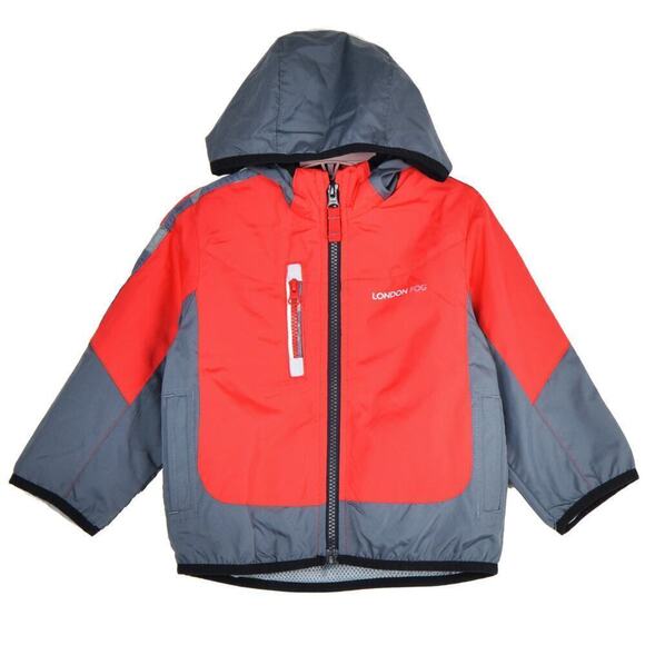 New! London Fog Toddler Boys Soft Shell Water Wind Resistant Hooded Jacket - Picture 1 of 6